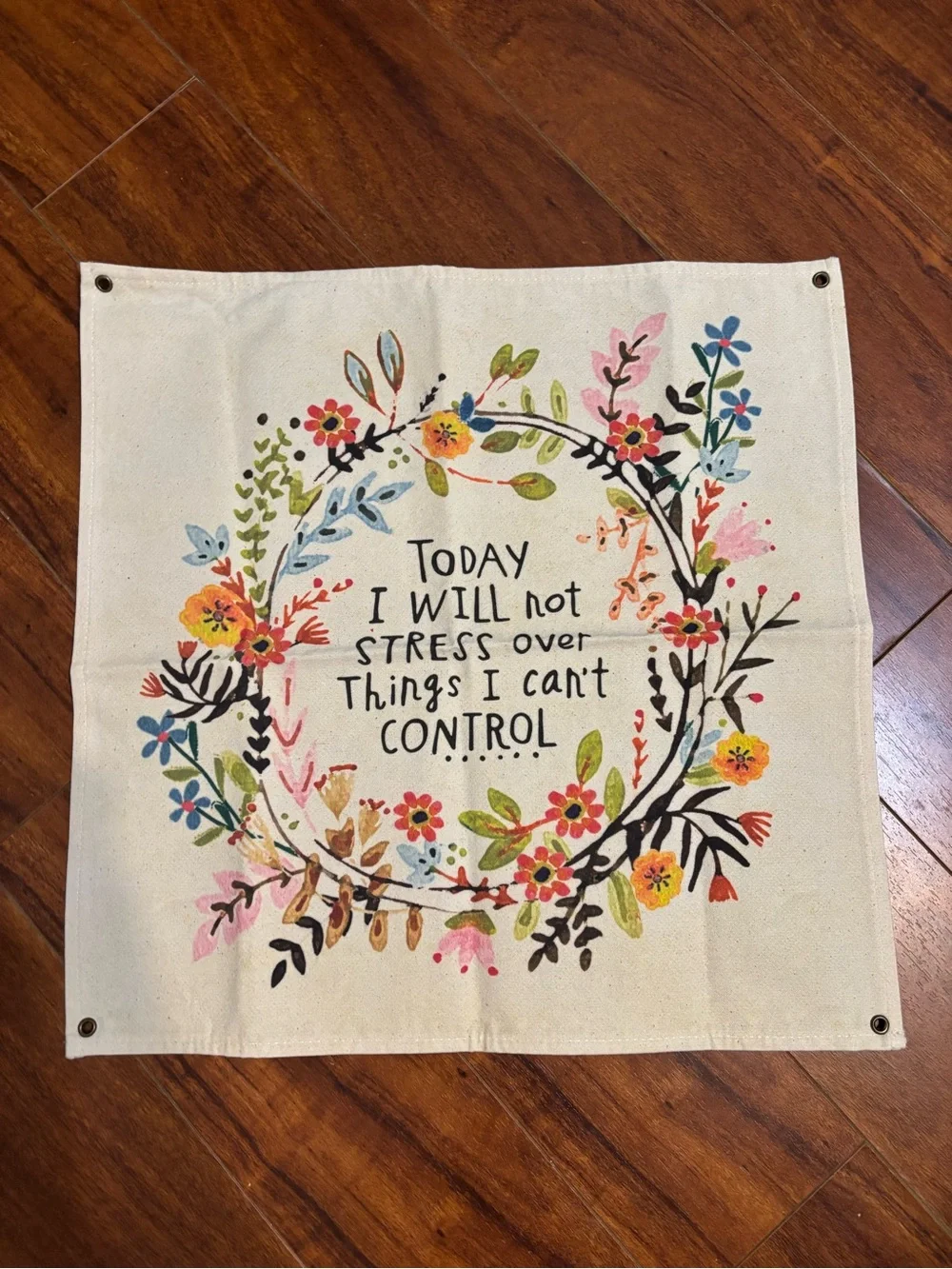 Natural Life Cotton Canvas Wall Mini Tapestry